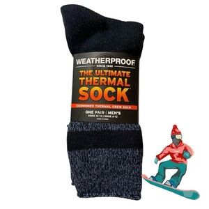 ☃️Weatherproof Men's Black and Gray Thermal Socks☃️